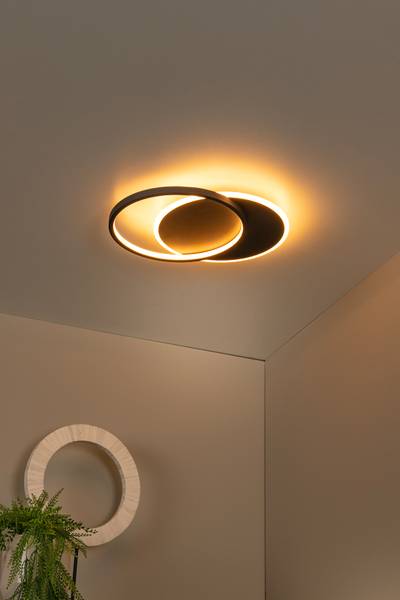 LED-Deckenleuchte Axelle - Polypropylen - Schwarz - Image 2