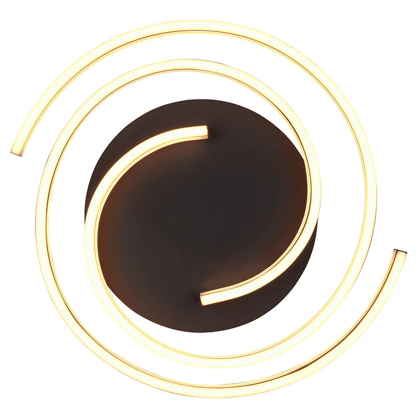 LED-Deckenleuchte Caya - Kunststoff / Stahl - 1-flammig - Schwarz - Image 6