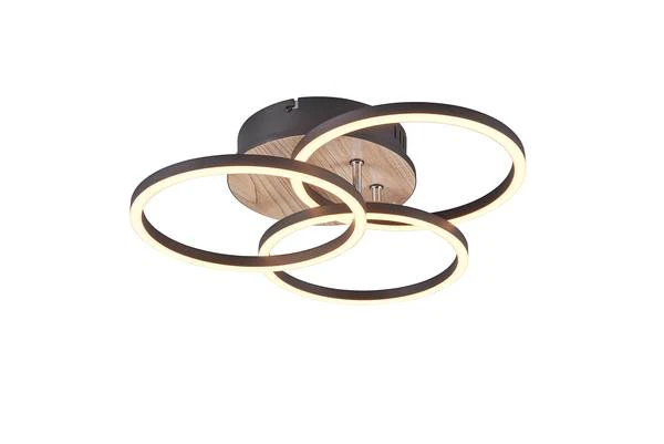 LED-Deckenleuchte Circle - Eisen - 1-flammig - Braun - Image 14