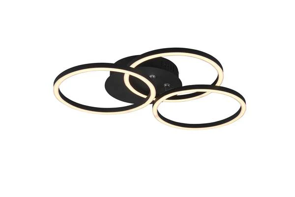 LED-Deckenleuchte Circle - Eisen - 1-flammig - Schwarz - Image 8
