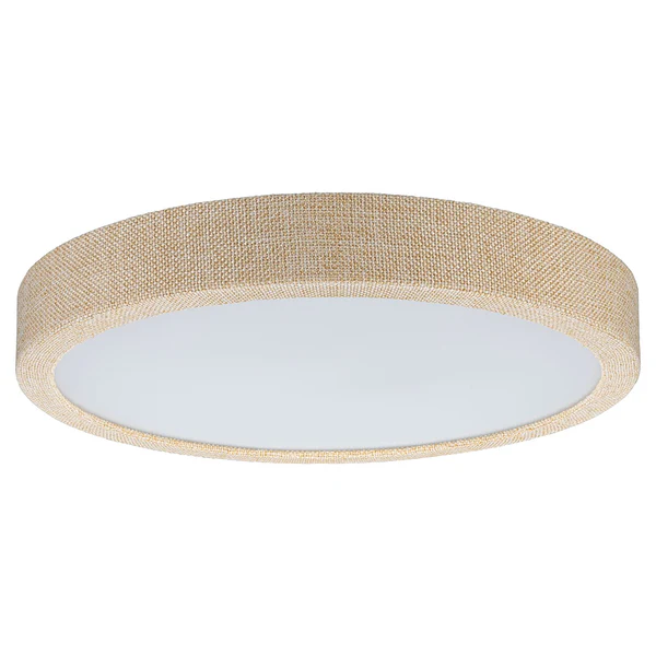 LED-Deckenleuchte Cosara Typ A - Kunststoff / Textil - Beige - 1-flammig - Beige - Image 4