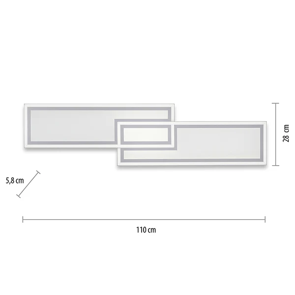 LED-Deckenleuchte Edging Typ A - Polycarbonat / Eisen - 1-flammig - Image 11