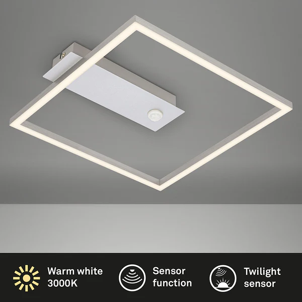 LED-Deckenleuchte Figa Sensor 1-flammig - Aluminium / Polypropylen - Silber - Image 5