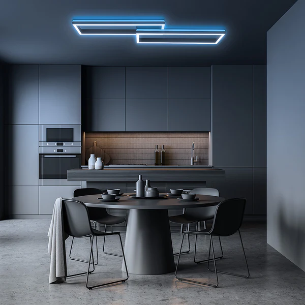 LED-Deckenleuchte Frame Back V - Nylon / Eisen - 2-flammig - Image 3