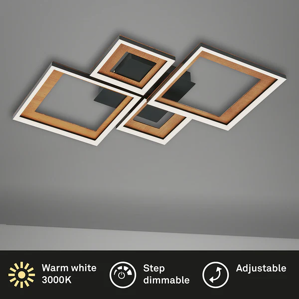 LED-Deckenleuchte Frame XI - Nylon / Eisen - 2-flammig - Image 6