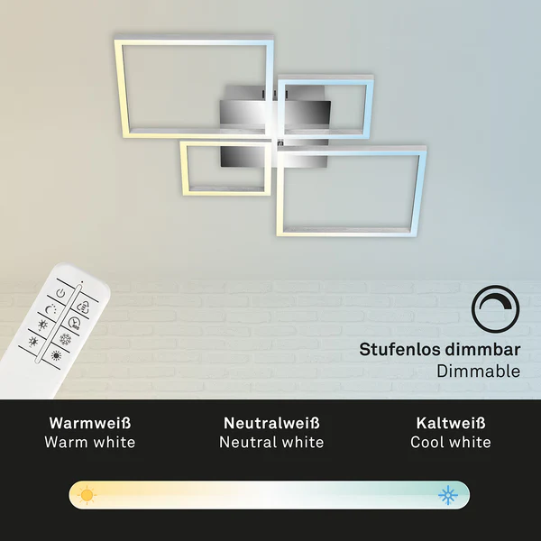 LED-Deckenleuchte Frame XI - Polycarbonat / Eisen - 1-flammig - Image 6