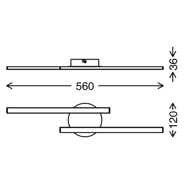 LED-Deckenleuchte  Go - Polycarbonat / Eisen - 2-flammig - Image 5