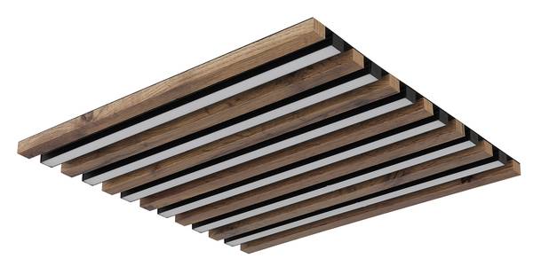 LED-Deckenleuchte Hayden quadratisch - Acrylglas / Eisen - 1-flammig - Breite: 45 cm - Image 4