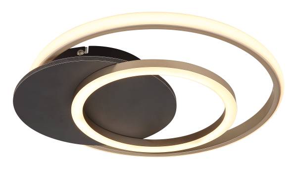 LED-Deckenleuchte Julio - Acrylglas - 1-flammig - Grau - Image 3