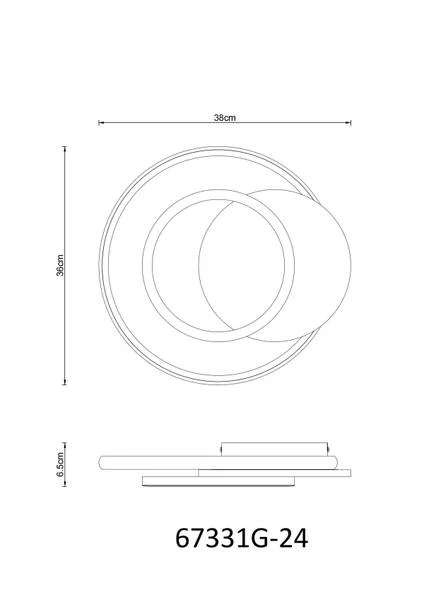 LED-Deckenleuchte Julio - Acrylglas - 1-flammig - Grau - Image 6