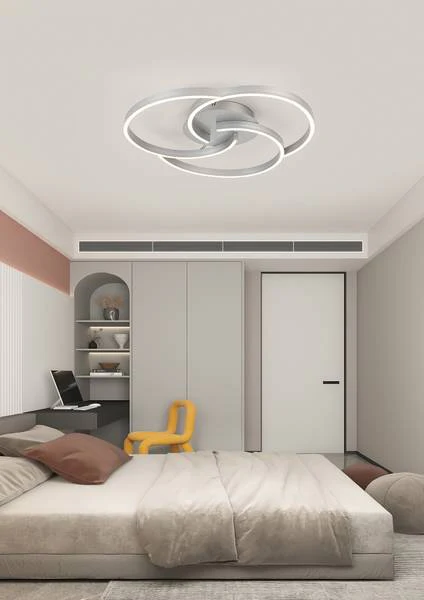 LED-Deckenleuchte Kerstin - Aluminium - Silber - Image 2