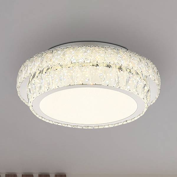 LED-Deckenleuchte Klara - Glas / Eisen - 1-flammig - Durchmesser: 40 cm