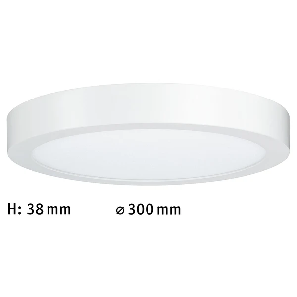 LED-Deckenleuchte Lunar Rund - Aluminium - 1-flammig - Weiß - Durchmesser: 30 cm - Image 4
