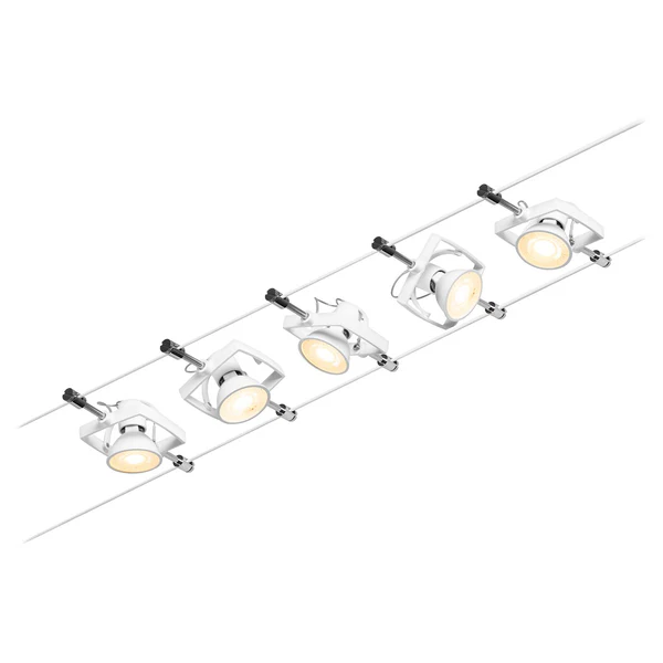 LED-Deckenleuchte Mac - Aluminium / Polycarbonat - 5-flammig