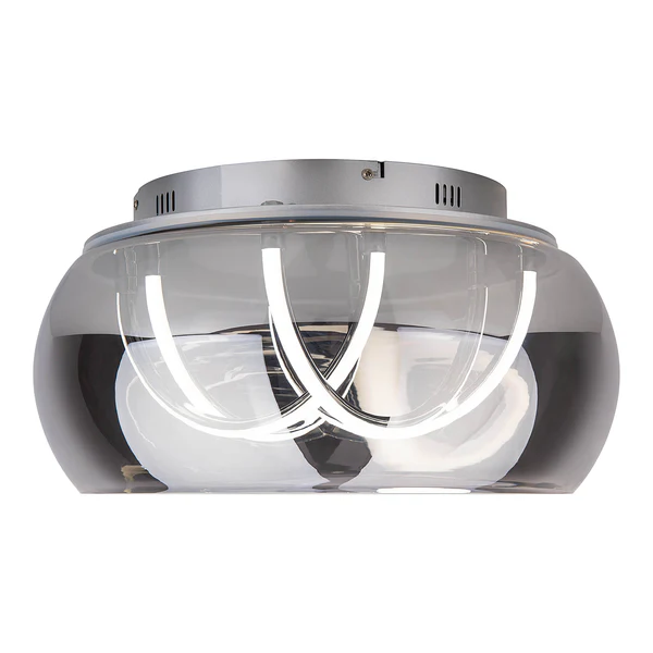 LED-Deckenleuchte Malou - Rauchglas / Aluminium - 3-flammig - Image 7