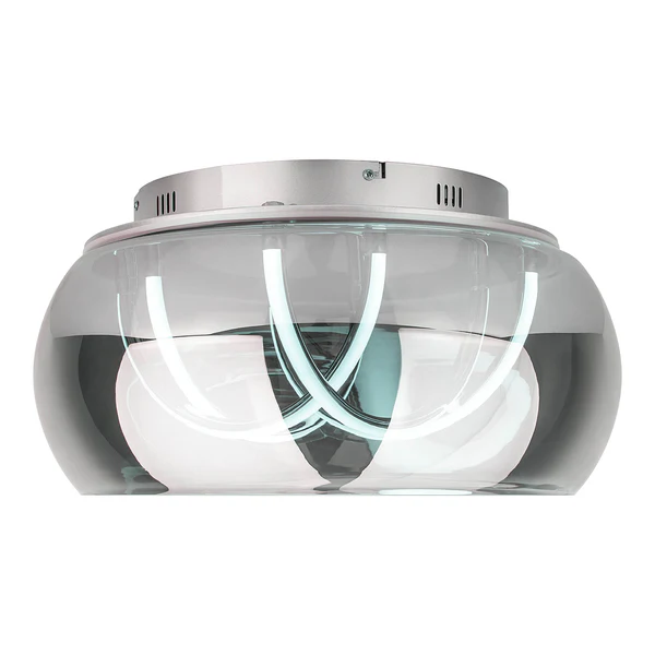 LED-Deckenleuchte Malou - Rauchglas / Aluminium - 3-flammig - Image 9