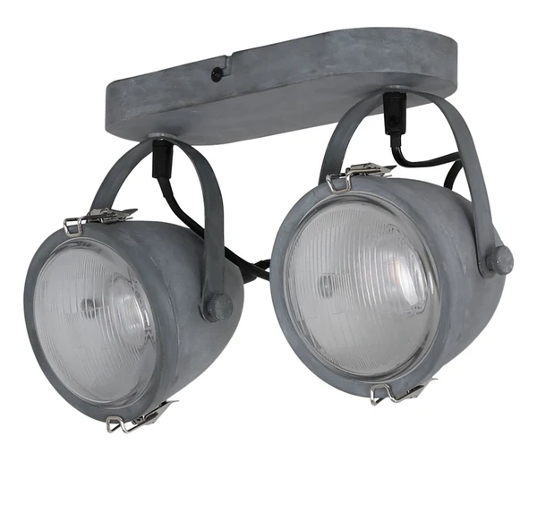 LED-Deckenleuchte Mexlite - Glas / Eisen - Flammenanzahl: 2 - Image 2