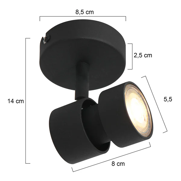 LED-Deckenleuchte Natasja I - Aluminium - Flammenanzahl: 1 - Image 5