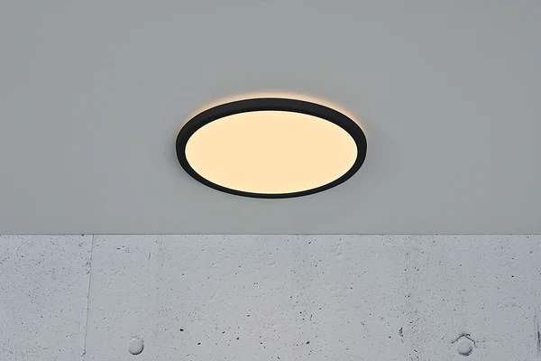 LED-Deckenleuchte Oja Dim Warmweiß - PVC - Schwarz - 1-flammig - Durchmesser: 29 cm - Image 2