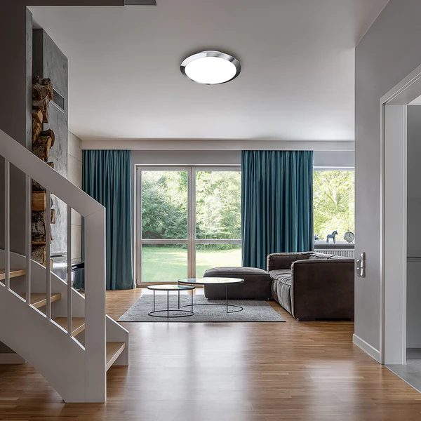 LED-Deckenleuchte Pevide - Polypropylen - 1-flammig - Chrom - Image 3