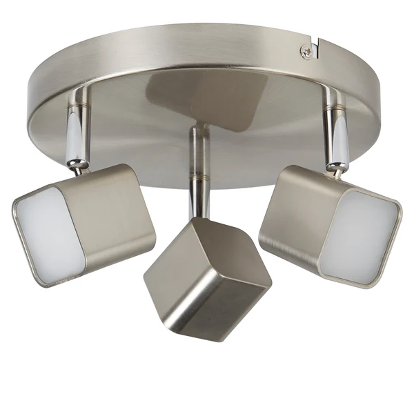 LED-Deckenleuchte Quad II - Polycarbonat / Stahl - 3-flammig - Image 2