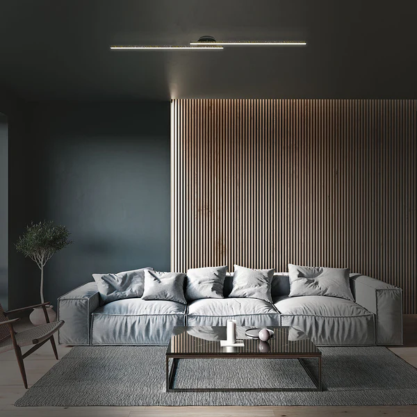 LED-Deckenleuchte Rey I - Kunststoff / Eisen - 2-flammig - Image 2