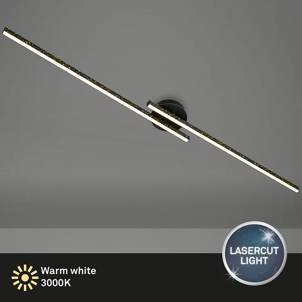 LED-Deckenleuchte Rey I - Kunststoff / Eisen - 2-flammig - Image 4