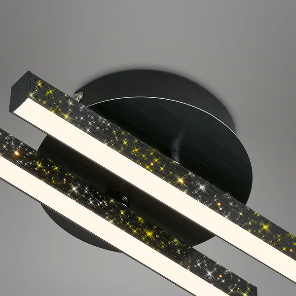 LED-Deckenleuchte Rey I - Kunststoff / Eisen - 2-flammig - Image 5