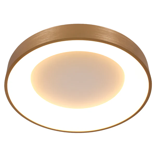 LED-Deckenleuchte Ringlede - Aluminium - Gold - Durchmesser: 38 cm - Image 3