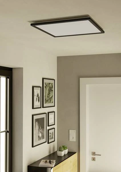 LED-Deckenleuchte Rovito-R - Kunststoff - 1-flammig - Schwarz - 50 x 50 cm - Image 3