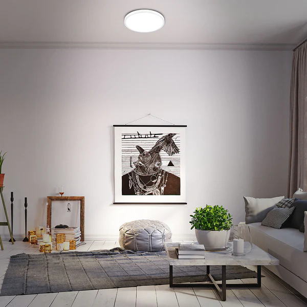 LED-Deckenleuchte Runa V - Nylon / Eisen - 1-flammig - Weiß - Image 2