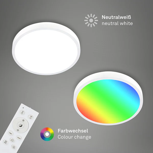 LED-Deckenleuchte Runa V - Nylon / Eisen - 1-flammig - Weiß - Image 7