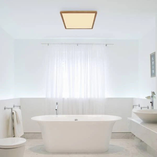 LED-Deckenleuchte Sapana - Acrylglas - 1-flammig - Braun - Breite: 42 cm - Image 2