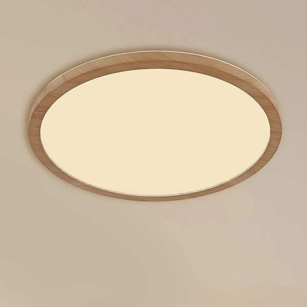 LED-Deckenleuchte Sapana rund - Acrylglas - 1-flammig - Braun - Durchmesser: 42 cm