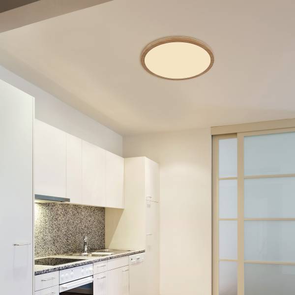 LED-Deckenleuchte Sapana rund - Acrylglas - 1-flammig - Braun - Durchmesser: 42 cm - Image 2