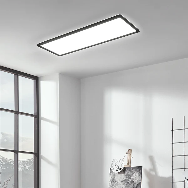 LED-Deckenleuchte Slim I - Nylon - 1-flammig - Schwarz - Image 2