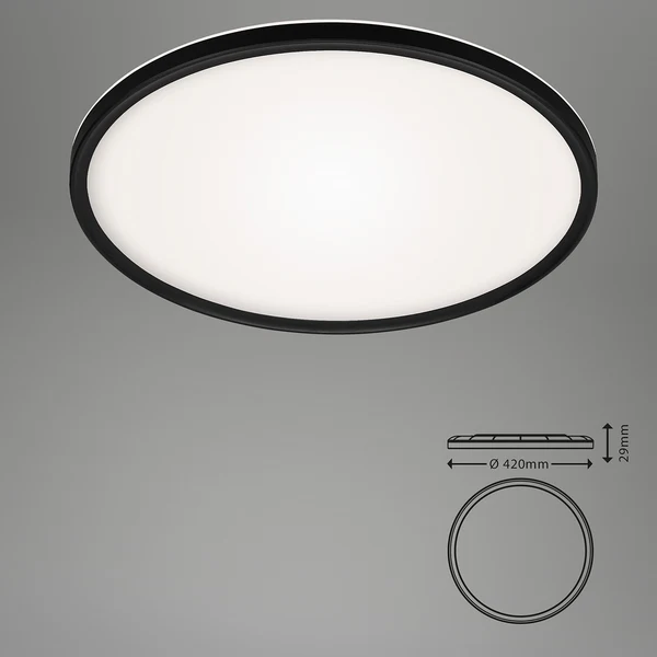 LED-Deckenleuchte Slim III - Polycarbonat - 1-flammig - Image 7