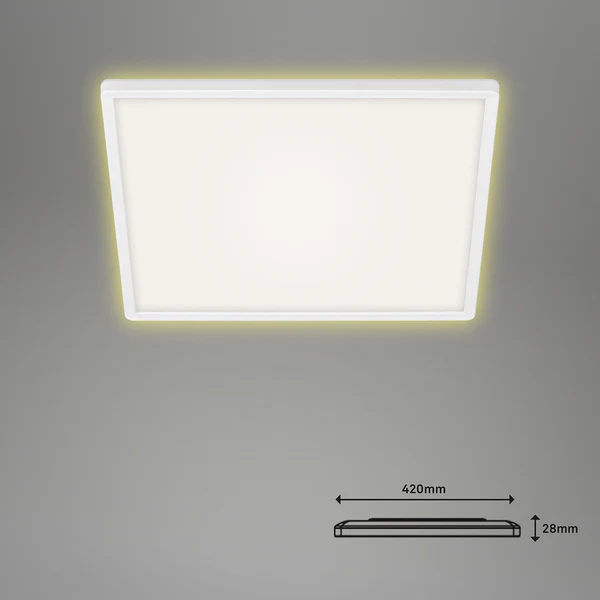LED-Deckenleuchte Slim - Polyester PVC - 1-flammig - Image 11