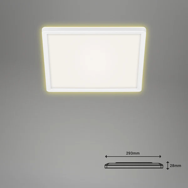 LED-Deckenleuchte Slim - Polyester PVC - 1-flammig - Image 7