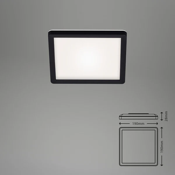 LED-Deckenleuchte Slim XIV - Polycarbonat - 1-flammig - Image 6
