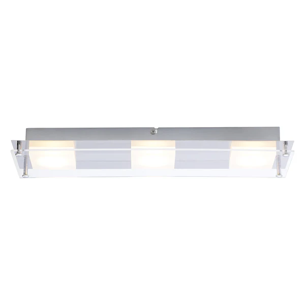 LED-Deckenleuchte Square Shine II - Acrylglas / Stahl - Flammenanzahl: 3 - Image 4