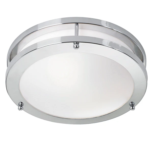 LED-Deckenleuchte Täby - Acrylglas / Edelstahl - 1-flammig