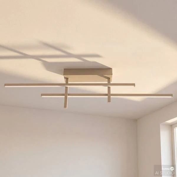 LED-Deckenleuchte Trepiliano - Aluminium - 1-flammig - Sand - Image 2