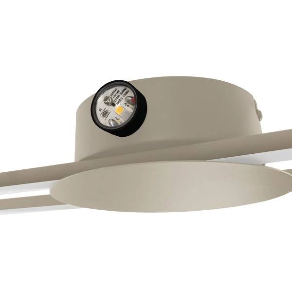 LED-Deckenleuchte Venticello - Aluminium - 2-flammig - Sand / Weiß - Image 11