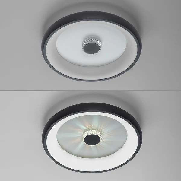 LED-Deckenleuchte Vertigo Typ B - Eisen - 1-flammig - Schwarz - Image 14