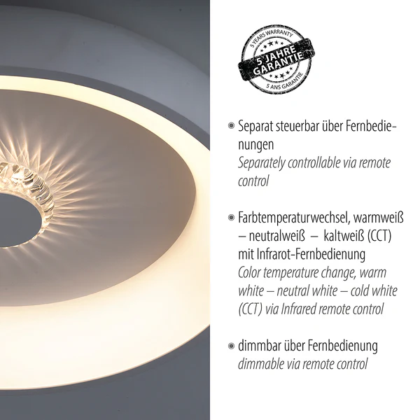 LED-Deckenleuchte Vertigo Typ B - Eisen - 1-flammig - Silber - Image 13