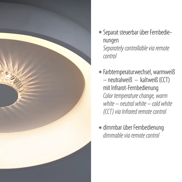 LED-Deckenleuchte Vertigo Typ B - Eisen - 1-flammig - Silber - Image 14