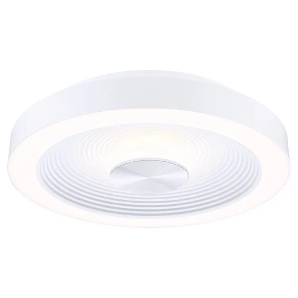 LED-Deckenleuchte Volea - Kunststoff - 1-flammig - Weiß / Silber - Durchmesser: 32 cm - Image 4