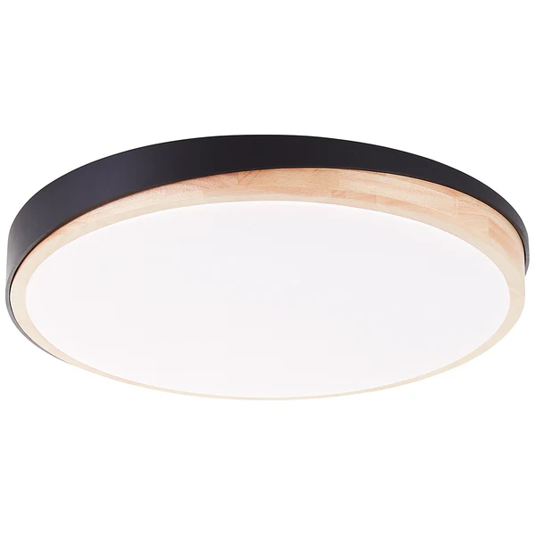 LED-Deckenleuchten Baarlo Typ A - Gummibaum massiv / Eisen - 1-flammig - Durchmesser: 50 cm - Image 5