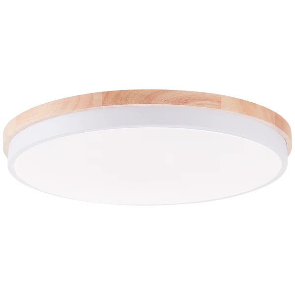 LED-Deckenleuchten Baarlo Typ B - Gummibaum massiv / Eisen - 1-flammig - Durchmesser: 50 cm - Image 7